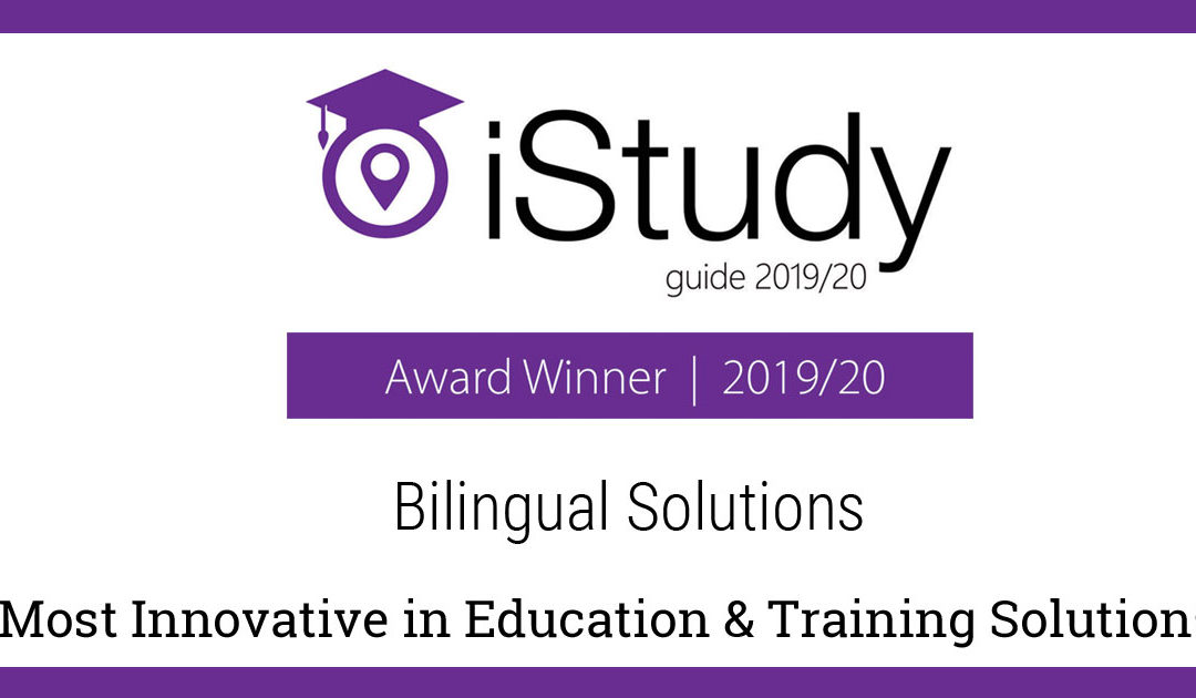 Bilingual Solutions wins iStudy Award 2019/20